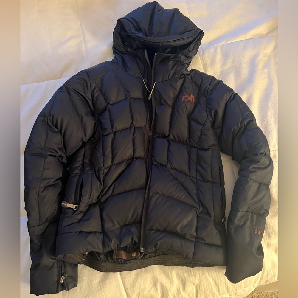 The North Face Black Down Puffer Coat - Small